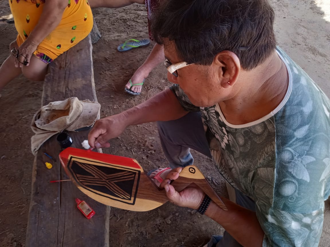 Wooden Bird by Indigenous artisans of the Upper Xingu territory